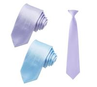 2 Pièces Avec Une Cravate De Couleur Unie, Une Cravate Simple Et Classique, Des Accessoires De Vêtements, Adaptés Aux Mariages Et Aux Événements Commerciaux.