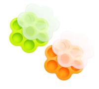 2 pieces Bac a Glacon pour bebe Puree, 14x40ml Compartiment Congelateur Silicone pour Bebe Puree Diversification Moule