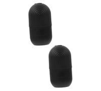 2 Pièces Bac à Glaçons En Silicone Machine à Glaçons Rouleau à Glace Cube Bac à Glaçons Avec Couvercle Masque Moule Masseur De Visage Glaçon Pour Le Visage Gel De Silice Black DRESSOOS