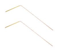 2 Pièces Baguette de Radiesthésie en Laiton, Légère | Fonctionnement Simple, Usage Quotidien et Exploration des Terres Agricoles, Format Portable, Finition Or