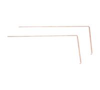 2 Pièces Baguette de Sourcier en Cuivre, Flexible, Finition Dorée | Compacte, Résistante à Corrosion, pour Camping et Recherche D’objets Enterrés, Explorateurs et Praticiens