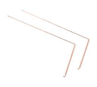2 Pièces Baguette de Sourcier en Cuivre, pour Or | Portable et Légère, Résistante à Corrosion, Exploration Extérieure, Chasses au Trésor, 30x11,5x0,5cm