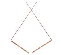 2 Pièces Baguette de Sourcier Portable en Cuivre, pour Divination | Trouver Sources D’eau, Explorer Cryptes et Chasser Fantômes, Format Léger, Finition Soignée