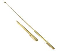 2 Pièces Baguette de Sourcier Portable, Légère, Précise | Usage Extérieur, Finition Or Résistante à Décoloration, Probe Divinatoire Compacte, Maniement Facile