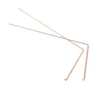 2 Pièces Baguette de Sourcier Portative en Cuivre 30x11,5cm | Détection Précise, Légère et Résistante à Corrosion, pour Trésors Enfouis, Camping et Sources D'eau