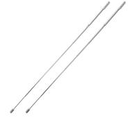 2 Pièces Baguette Divinatoire Rétractable en Acier Inoxydable | Tige Flexible au Centre, Facile à Transporter, Usage Spirituel et Recherche D’or, Format Compact