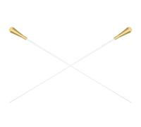 2 Pièces Baguette D'orchestre en Métal 15 Pouces, Chef D'orchestre | Alliage D'aluminium et Résine, Centre Équilibré, Finition Mate, Lot de Deux Baguettes pour Répétitions
