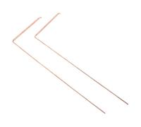 2 Pièces Baguettes de Sourcier en Cuivre 99,9% | Outil Portable Léger, Haute Sensibilité et Résistance à Corrosion, pour Objets Perdus, Camping et Chasses