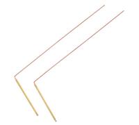 2 Pièces Baguettes de Sourcier en Laiton Pliables et Flexibles | Or, Usage Portable et Léger, Exploration en Plein Air Terrain Agricole