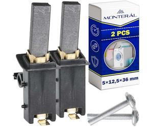 2 Pièces Balais Charbon Lave Linge 5х12,5х36mm 00600889 00600883 pour Bosch | pour Siemens C00196541 pour Indesit pour Ariston pour Selni Moteur - MONTERAL