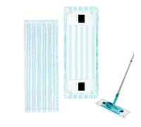 2 Pièces Balais Serpillères de Rechange pour Leifheit Clean Twist M Ergo Micro Duo,38x15cm Housses de Rechange en Microfibre pour Leifheit Balais à Franges Remplacement de Recharge pour Tous Les Sols