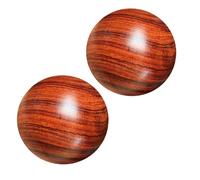 2 Pièces Balle de Massage Mains en Bois Marron, Exercice Doigts | Personnes Âgées, Améliore la Circulation, Aide au Sommeil la Mémoire, Usage Quotidien
