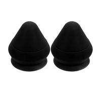 2 Pièces Balle de Massage Murale à Ventouse Tpe Noire pour Points | Relief en Profondeur, Structure Triangulaire Texturée, Rangement Mural Peu Encombrant, Usage Maison et Kinésithérapie