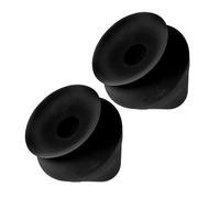 2 Pièces Balle de Massage Murale Noire en Tpe, Utilisation les Mains | Fixation par Ventouse, Cône Triangulaire Texturé, Usage au Travail Déplacement