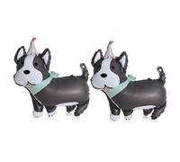 2 Pièces Ballon Chien Husky, Ballon en Foil 3D Husky, Ballon Géant Animal, Décoration de Fête à Thème Chien, Décoration de Ballon pour Anniversaire Enfant Garçon Fille, Anniversaire de Chien