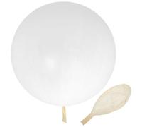 2 Pièces Ballon D’observation Météo Blanc 43 Pouces 30g en Latex | Lifting de Charge, Essais en Extérieur, Forme Ronde, Finition Blanche, pour Études du Vent et Mesures Basses