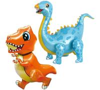 2 Pièces Ballon Dinosaure,3D XXL Dinosaurs Ballons Helium,Ballon Dinosaure Geant,Dinosaure Fête d'anniversaire Ballon,Géant Jurassic Theme Ballon en Aluminium Décoration (B)