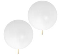 2 Pièces Ballon D'observation Météorologique 43 Pouces 30g, Blanc | Latex et Émulsion, Haute Visibilité pour Mesures Basses, Études de Vent, Classes Stem et Usage Extérieur