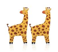 2 Pièces Ballons De Girafe, Jolis Ballons De Films D'Animaux D'Animaux De Dessin Animé, Décoration À Thème De La Jungle, Ballons Animaux Amusants, Décoration De Fête D'Anniversaire Pour Enfants.