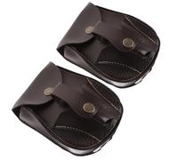 2 Pièces Banane de Sport Multifonctionnelle à Billes d'acier Noire | Cuir et Cuivre, Design Simple Boucle Métallique, Rangement Pratique pour Randonnée et Sorties
