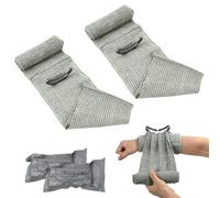 2 Pièces Bandage Israélien, Israeli Battle Bandages 6" Pansement Israelien Compressif, Bandage Hémostatique pour Premiers Secours, Bandage d'urgence, Israeli Battle Dressing avec Emballage Sous Vide