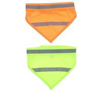 2 Pièces Bandana Réfléchissant, Ajustable, Haute Visibilité | Polyester, Facile à Mettre Retirer, Ne Se Déforme Pas, pour Chien et Animal de Compagnie