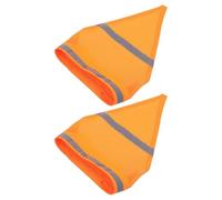 2 Pièces Bandana Réfléchissant, Triangle Réglable en Polyester | Maille Respirante, Fermeture Pratique à Mettre, Visibilité Accrue la Nuit, pour Promenades et Camping