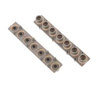 2 Pièces Bande de Contact Conductrice en Silicone 7 Touches pour