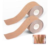 2 Pièces Bande de Kinesiologie, 5m X 5cm Kinesio Tape, Tape Kinesiologie Douce pour la Peau, Sports Tape Imperméable, Elastoplast Bande Adhésive Physiothérapie pour épaule, Dos, Genou, Coude et Cou