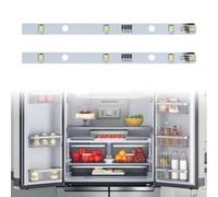 2 Pièces Bande Lumineuse LED pour Réfrigérateur RONGSHENG/HISENSE,Éclairage LED pour Réfrigérateur,Bande de Barre Lumineuse LED pour Réfrigérateurs Rongsheng/Hisense E349766 MDDZ-162A 1629348 DC12V 2W