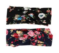 2 Pièces Bandeau à Cheveux Rose Noir Respirant en Polyester Coton | Style Chic et All-match, Absorbe la Transpiration, pour Cheveux et Frange, Usage Quotidien