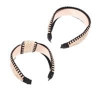 2 Pièces bandeau à pince bandeaux de noeud en épingle à cheveux x fantaisie pour femmes Bourgogne hair charms hair toppers noeud x de mode polyester FRCOLOR