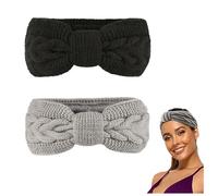 2 Pièces Bandeau Cheveux Femme, Peut être Utilisé Comme Cache Oreilles Femme et Bandana pour Rester au Chaud