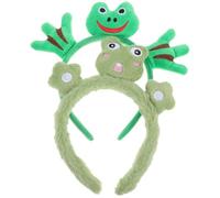 2 Pièces Bandeau Cosplay Grenouille en Peluche, Léger, Ajustable | Style Cartoon Amusant, Tissu Doux, pour Costumes et Séances Photo, Accessoire Cheveux Festival