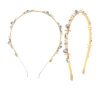 2 Pièces Bandeau de Mariée à Perles Étoile de Mer, Style Océan | Finition Lisse sans Arêtes, Léger et Antidérapant, pour Photos de Groupe et Cérémonie