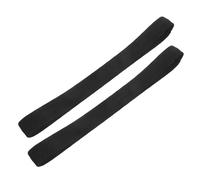 2 Pièces Bandeau de Sport Noir en Silicone et Nylon, Anti-Glisse | Absorbant L’humidité, Design Élastique, pour Salle, Entraînement Collectif, Cheveux Longs