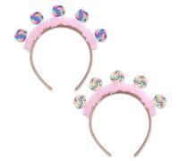 2 Pièces Bandeaux De Sucette, Bandeaux De Conception Créatifs, Accessoires De Cheveux Amusants, Accessoires De Cheveux De Fête, Décorations De Coiffure.