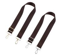 2 Pièces Bandouliere pour Sac, Bandouliere pour Sac a Main Sangle Nylon, Réglable 75-145cm Lanière Anse d'épaule (Marron)
