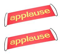 2 Pièces Bannière D’applaudissements Originale Portative | Texte Clair et Graphismes Vifs, Déploiement Rapide, pour Anniversaires et Théâtre, Accessoire Pratique