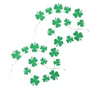 2 Pièces Bannière Trèfle Saint Patrick en Feutre | Décorations Vertes, Usage Bar et Soirée, Format Suspendu, Style Saint Patrick, Accessoire Photo