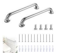 2 Pièces Barre d'appui WC, Barre d'appui pour Personnes âgées inoxydable 30 cm Main Courante Poignée de baignoire antidérapante pour Baignoire,Toilettes, Salle de Bain, Rampe d'escalier