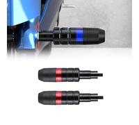 2 Pièces Barre De Protection Moto pour Suzuki RV 125 VanVan/RV 200 VanVan 2003-2017, Protection du Moteur Et De La Carrosserie RéSistant à l'usure Et Durable Pare Chute Moto,3 Red