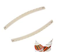 2 Pièces Barre D'écartement Hamac à Suspendre, 50cm Amovibles Support Hamac Bois avec 14 Trous, Support Hamacs Exterieur De Rechange - S'affaisser & Froisser pour Terrasse Jardin Camping