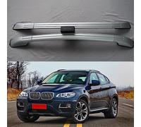 2 PièCes Barres Transversales De Toit De Voiture en Aluminium pour BMW X6 E71 2008-2014, Galerie De Toit Railing Porte Bagages Auto Accessoires,B/Silver