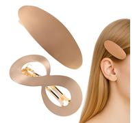 2 Pièces Barrette À Barrette Cheveux Vintage En Métal, Or Brossé Or Rose Brossé, Mariage Français, Barrette Cheveux Mariage, Pince Cheveux Mariage, Bal De Fin D'Année, Pour Femmes Et Filles