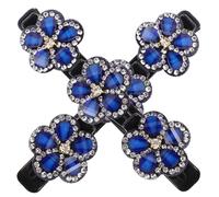 2 Pièces Barrette à Cheveux Double Couche Fleur Cinq Pétales