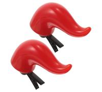 2 Pièces Barrettes à Cornes de Diable Gothiques Rouges Clip-on | Léger Plastique et Métal, Maintien Sûr, pour Danse, Costumes, Hommes et Femmes