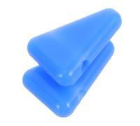 2 Pièces Base en Silicone pour Diapason, Bloc Triangulaire Bleu | Support Stable pour Pratique du Yoga, Enseignement en Classe, Nettoyage Facile, Format Portable