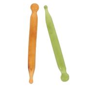 2 Pièces Bâton de Massage Portable Gua Sha en Résine | Outil D’acupression Manuel, Forme Rétro Traditionnelle, Bords Polis Lisses, Usage Maison et Réflexologie Plantaire