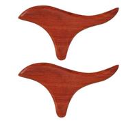 2 Pièces Bâton de Massage Thaï Traditionnel en Bois, Portable | Prise Ergonomique, Usage Quotidien Sûr, Tissus Profonds, Voyage, Dos et Taille, Léger, Main Facile